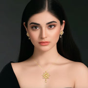 Flower Zircon Locket Combo Set