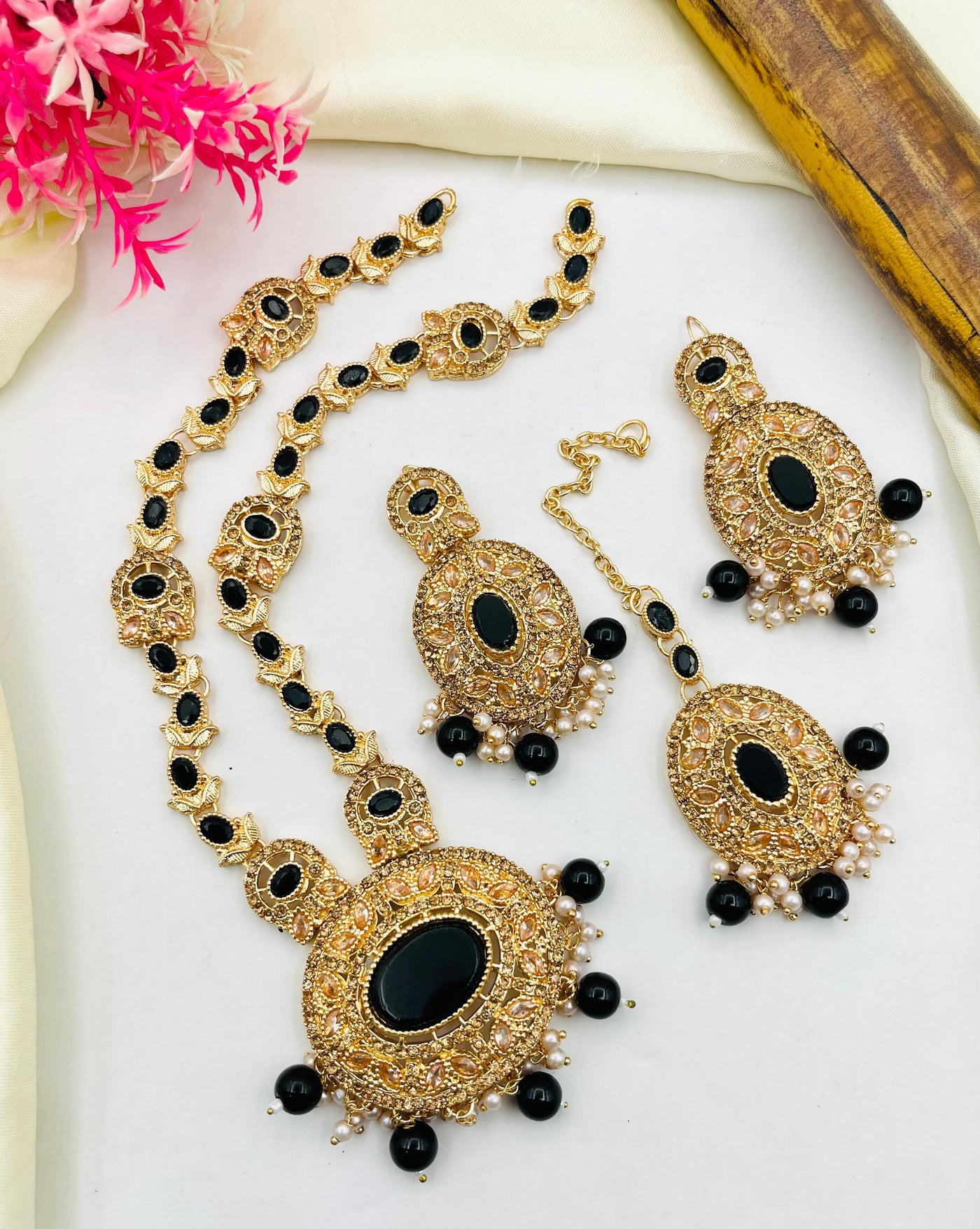 Gold Plated Zircon Bridal Set