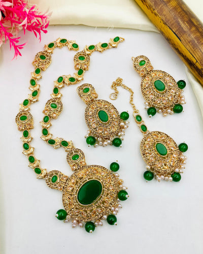 Gold Plated Zircon Bridal Set