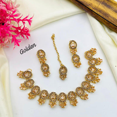 Gold Plated Zircon Bridal  Set