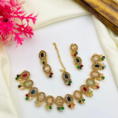 Gold Plated Zircon Bridal  Set