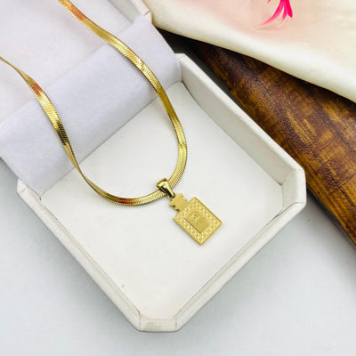 Snake locket chain pendants