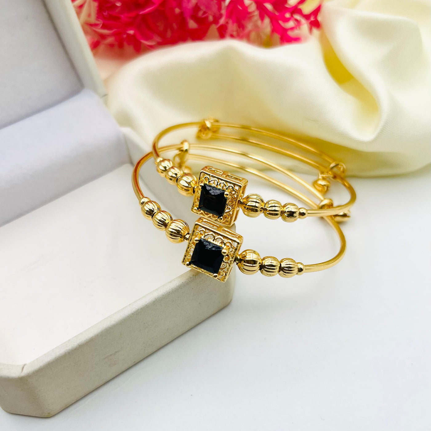 Gold Plated Zircon Bangles
