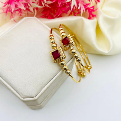 Gold Plated Zircon Bangles