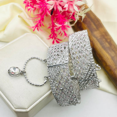 Two Piece Zircoon  Chain Bangles