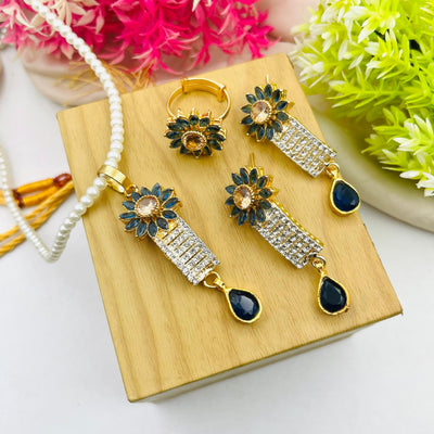 Flower Design Egyption Locket Combo Set