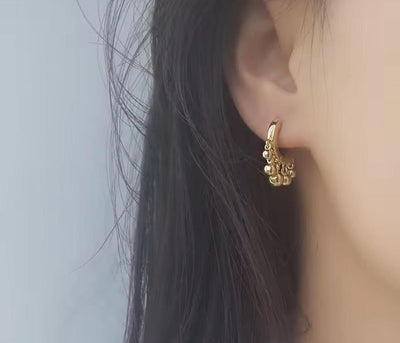 Chumki Gold  Plated and silver Plated Earring