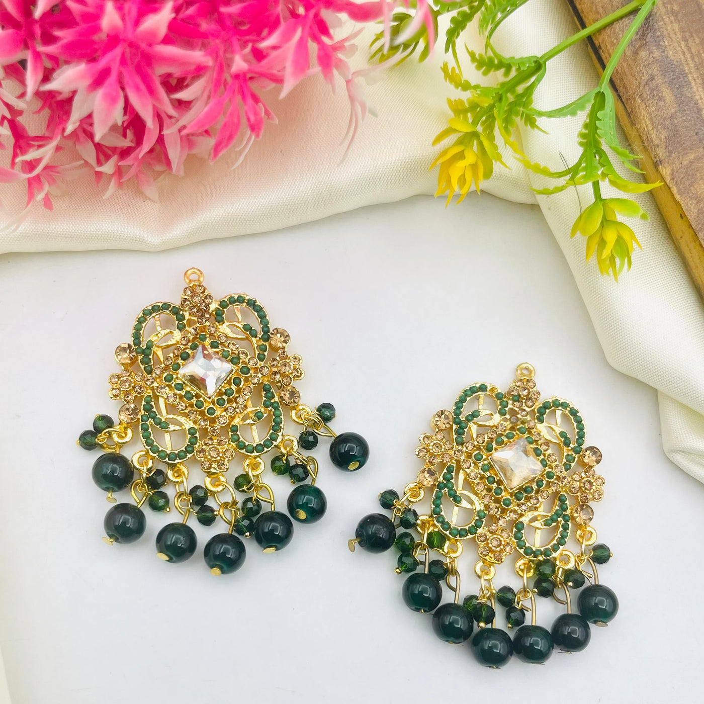 Gold Plated Manjoos Zircoon Earring