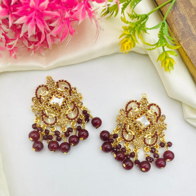 Gold Plated Manjoos Zircoon Earring