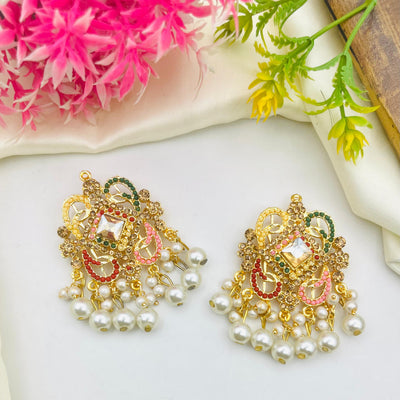 Gold Plated Manjoos Zircoon Earring