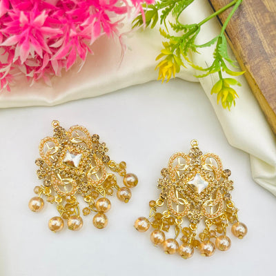 Gold Plated Manjoos Zircoon Earring