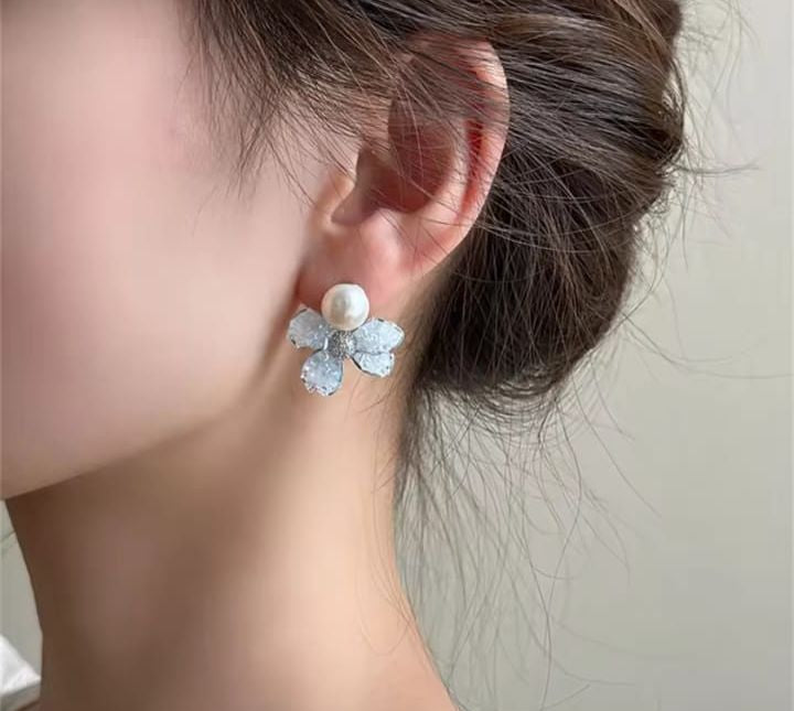 China Imported Butterfly Crystal Studs  Earring