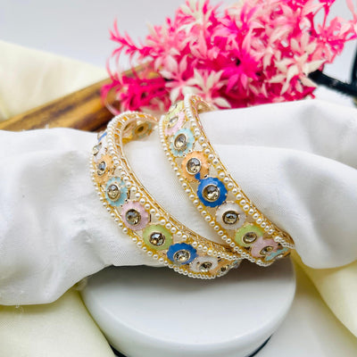 Gold Plated Multi Zircon Bangles