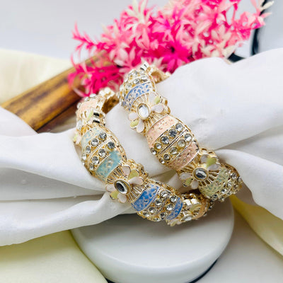 Rajwari Style Zircon Multi Bangles