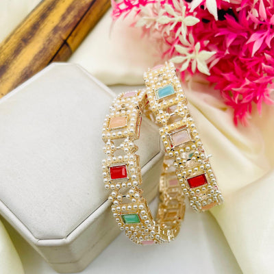 Rajwari Style Zircon Multi Bangles