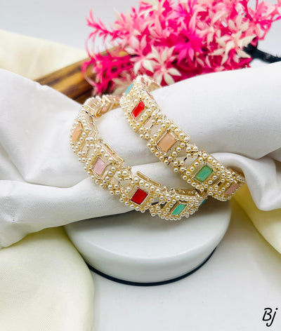 Rajwari Style Zircon Multi Bangles