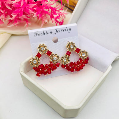 Gold Plated Gajra Earrings