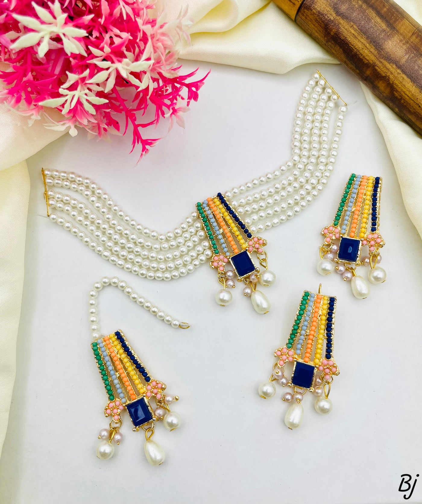 Nauratan Choker Zircon Bridal Set
