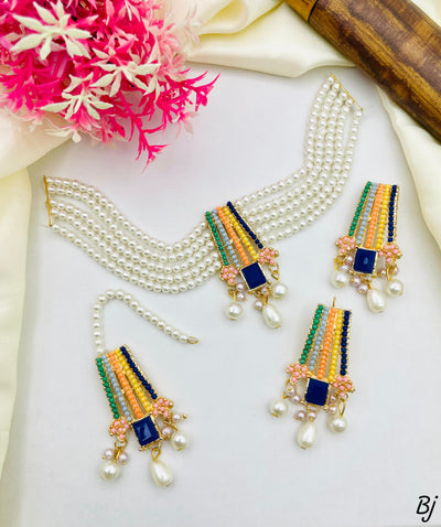 Nauratan Choker Zircon Bridal Set