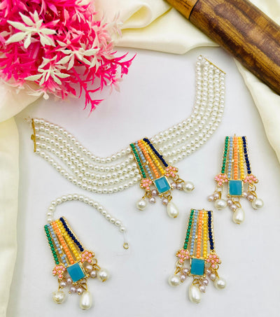 Nauratan Choker Zircon Bridal Set