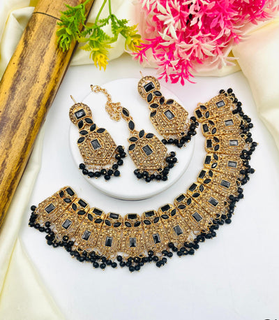 Gajra Style Zircon Bridal Set
