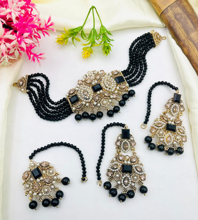 Rajwari Style Zircon Bridal Set