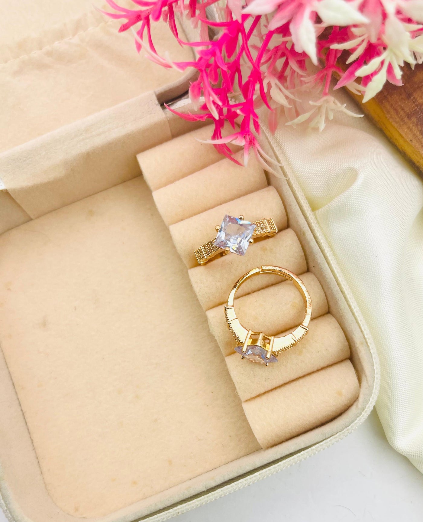 Zircon Daimond Rings