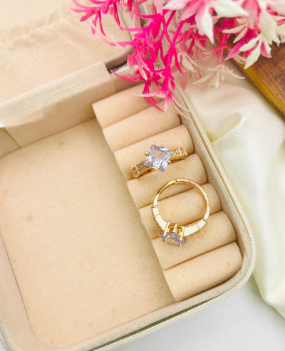 Zircon Daimond Rings