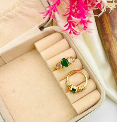 Gold Plated Zircon Rings
