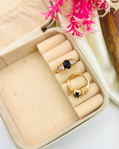 Gold Plated Zircon Rings