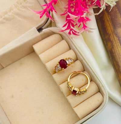 Gold Plated Zircon Rings