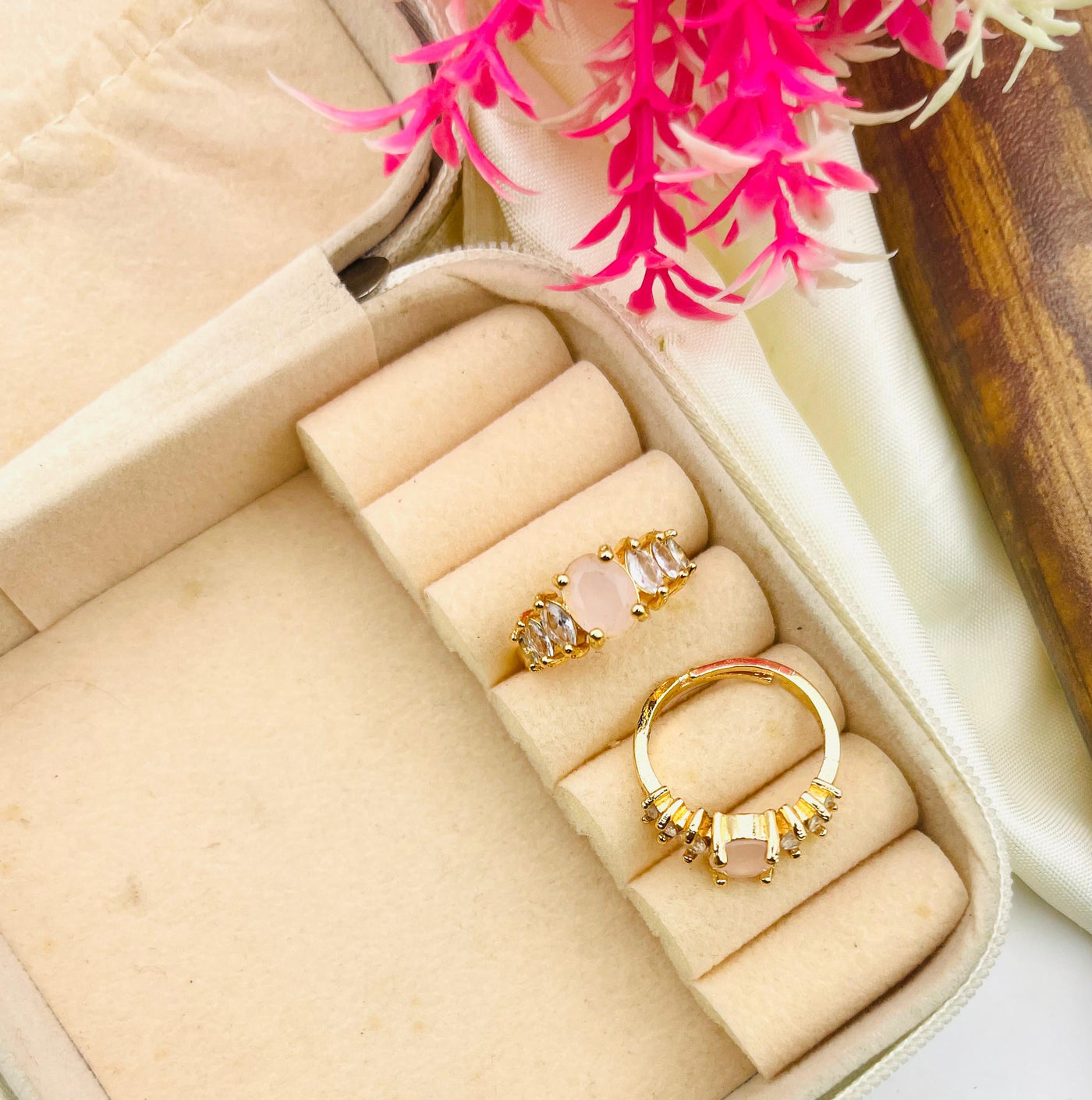 Gold Plated Zircon Rings