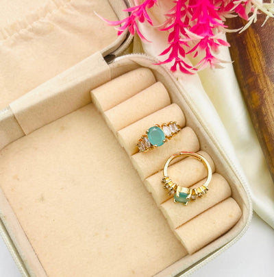 Gold Plated Zircon Rings