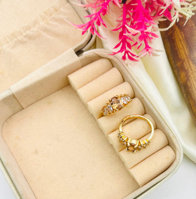 Gold Plated Zircon Rings