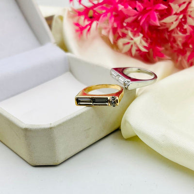 Delicate Design Zircon Rings